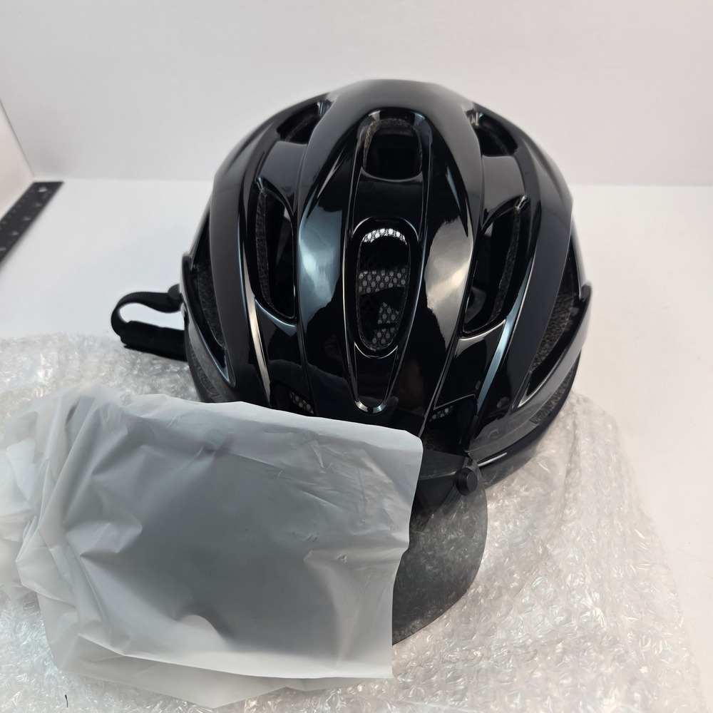 BOTHLIKE Adult Bike Helmet Large CPSC Certified LED Light Magnetic Visor L